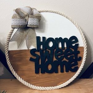 Home sweet home sign